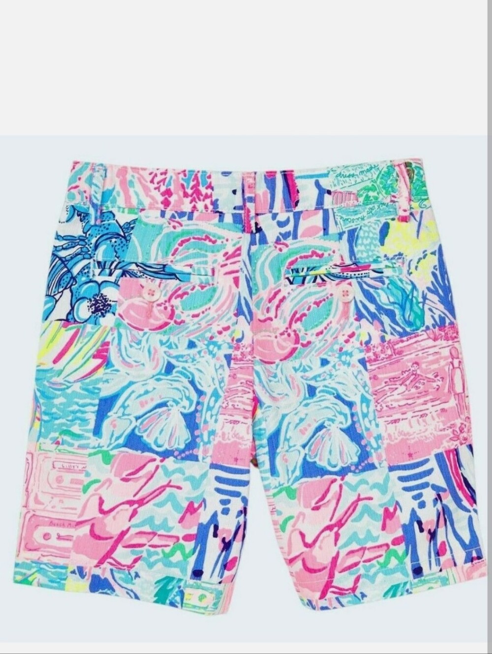 NWT Lilly Pulitzer Men's Beaumont Bermuda Short Pop Up Summer Remix Patch 30